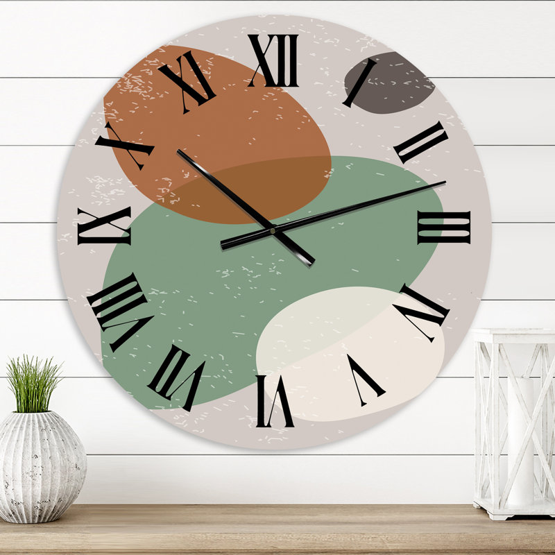 Horloge murale moderne Minimal Elementary Organic and Geometric Compostions X, Petit