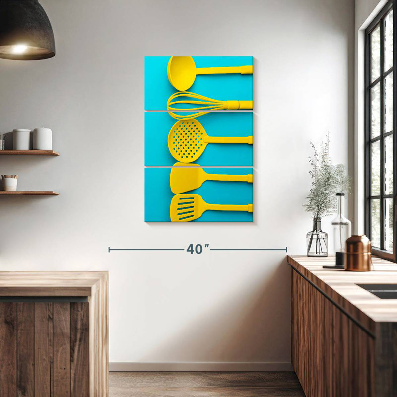 Senne Yellow Kitchen Tools, 50" H x 32" W