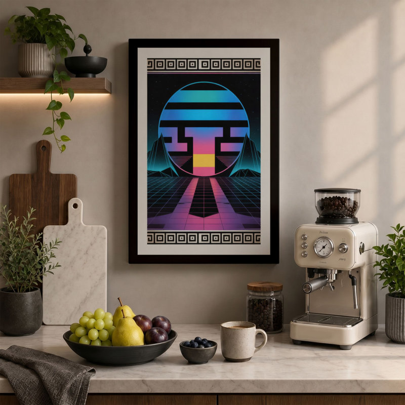 Print, 30x20 - 76.2 x 50.8 cm, Teal Border
