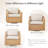 Tiaka 2-Person Swivel Outdoor Seating Group-300930568-300930575