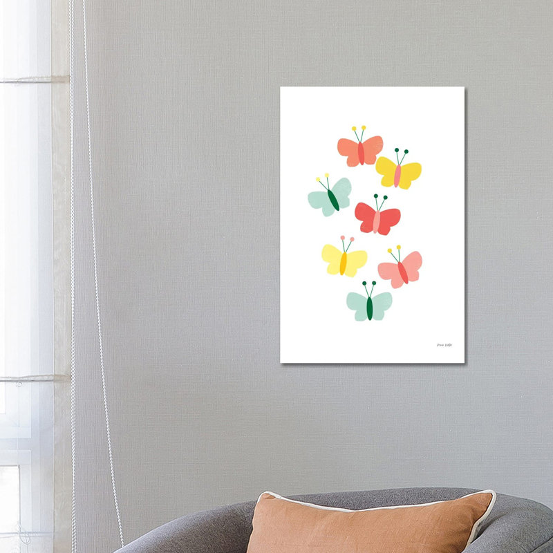 Butterfly Friends - Wrapped Canvas Print, 66.04 cm H x 45.72 cm W x 3.175 cm D