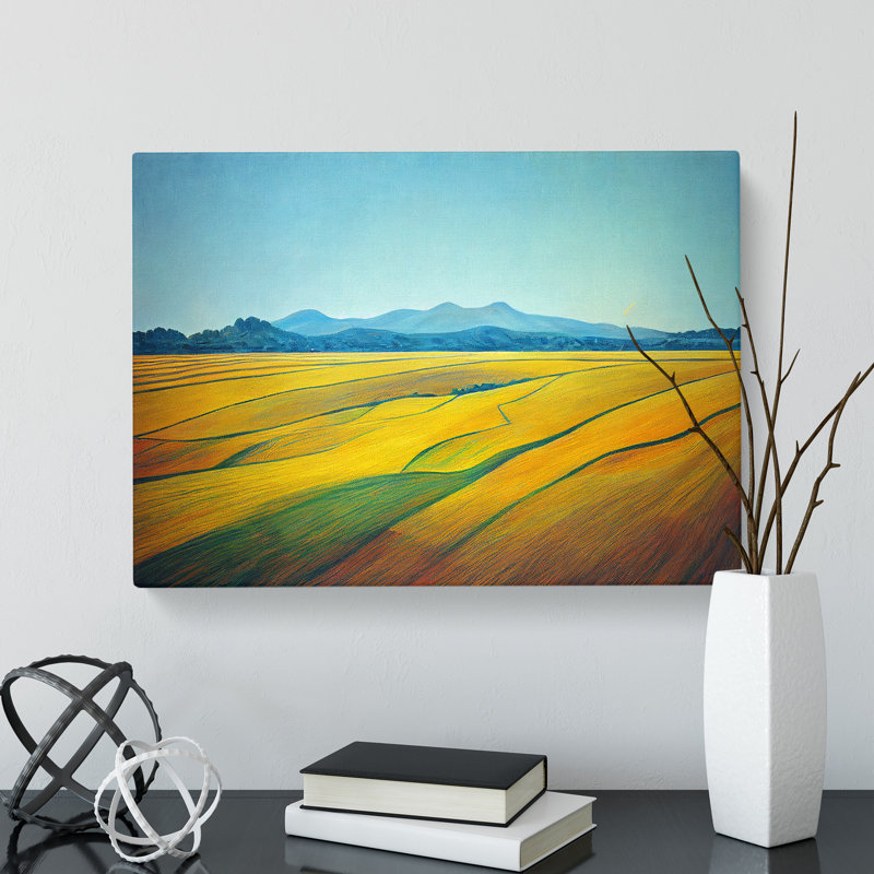 Enlightened Wheat Field - Wrapped Canvas