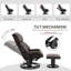 Fauteuil inclinable de massage avec repose-pieds HOMcom