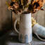 Vase de table en terre cuite gris / bleu 13,58 po