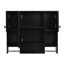 Armoire de salle de bain avec barre à serviettes et miroir - Espace de rangement pratique et pratique pour garder votre rangement bien organisé-1283224453-1283224475
