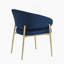 Chaises de salle à manger modernes de 4 pièces, rembourrées en tissu, pour la salle à manger, la cuisine, le restaurant, bleu (seulement les chaises)-297331015-297331010
