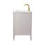 Meuble-lavabo simple 24 po avec plateau en pierre reconstituée Bilroy-790679696