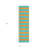 8' Runner Aqua Striped Washable Non Skid Indoor Outdoor Runner Rug