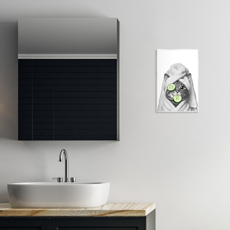«Spa Bath Day Cat» par Annalisa Latella, H 15 po x l 10 po