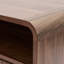 Table de chevet cannelée à 2 tiroirs 30,71 po avec tablette de rangement ouverte Ridge, table de chevet embossée 3D