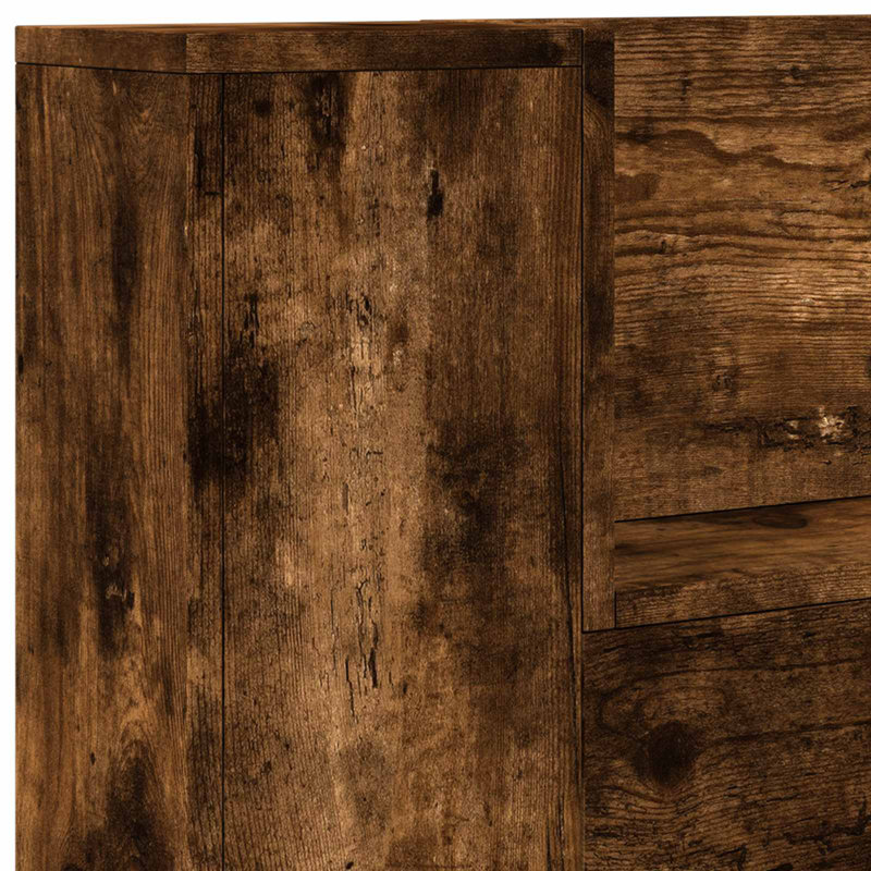 UK Single Headboard, 120 x 200cm, Smoked Oak
