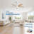 Julicia 52'' Ceiling Fan with LED Lights and Wall Switch-363906768