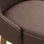 Chaise Boronda - brun et noyer