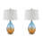 Cortina Ombre Glass Table Lamp, Set of 2