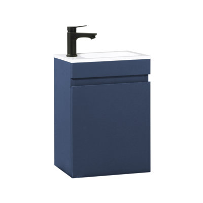 Single Bathroom Vanity with Resin Basin