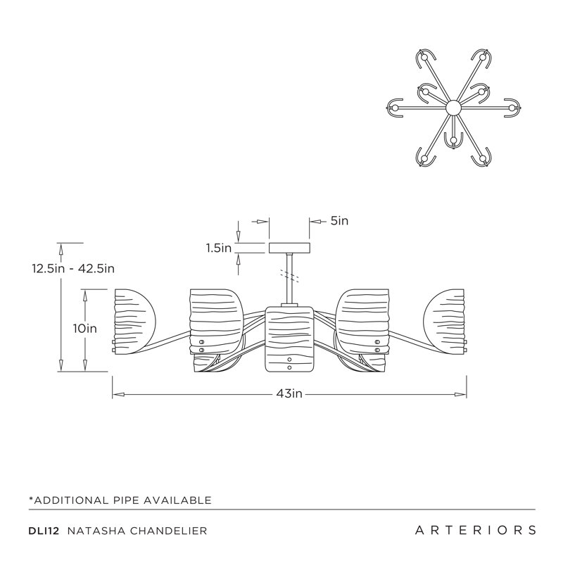 Natasha 9 - Light Chandelier