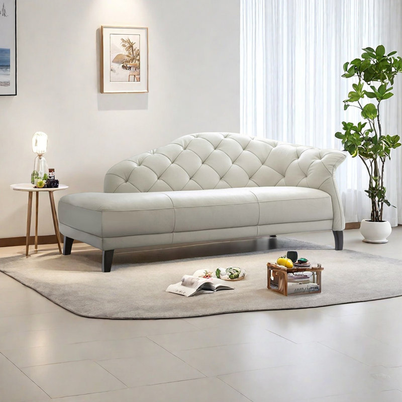 Fauteuil inclinable moderne en similicuir de style simple, Orienté à droite