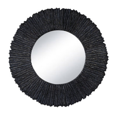 Miroir ardoise rond (noir)