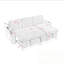Canapé modulaire avec table rétractable, éclairage DEL, ports de chargement USB et porte-gobelets-537409054