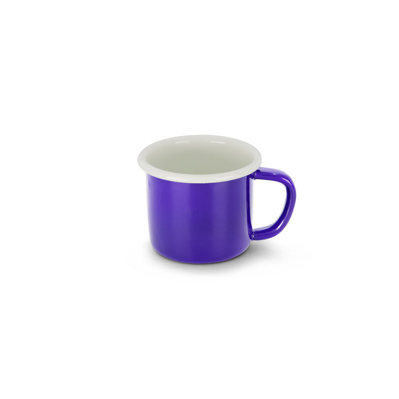 Grande tasse émaillée S / 4 - deux tons