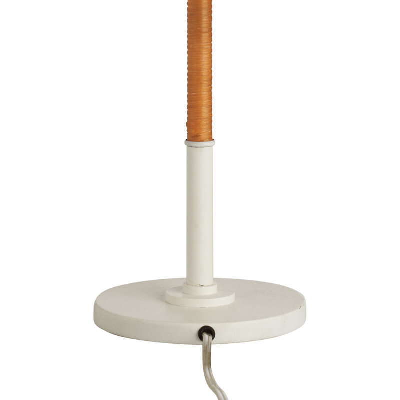 Amelia Rattan Lamp - Aged Brass, White/Brown