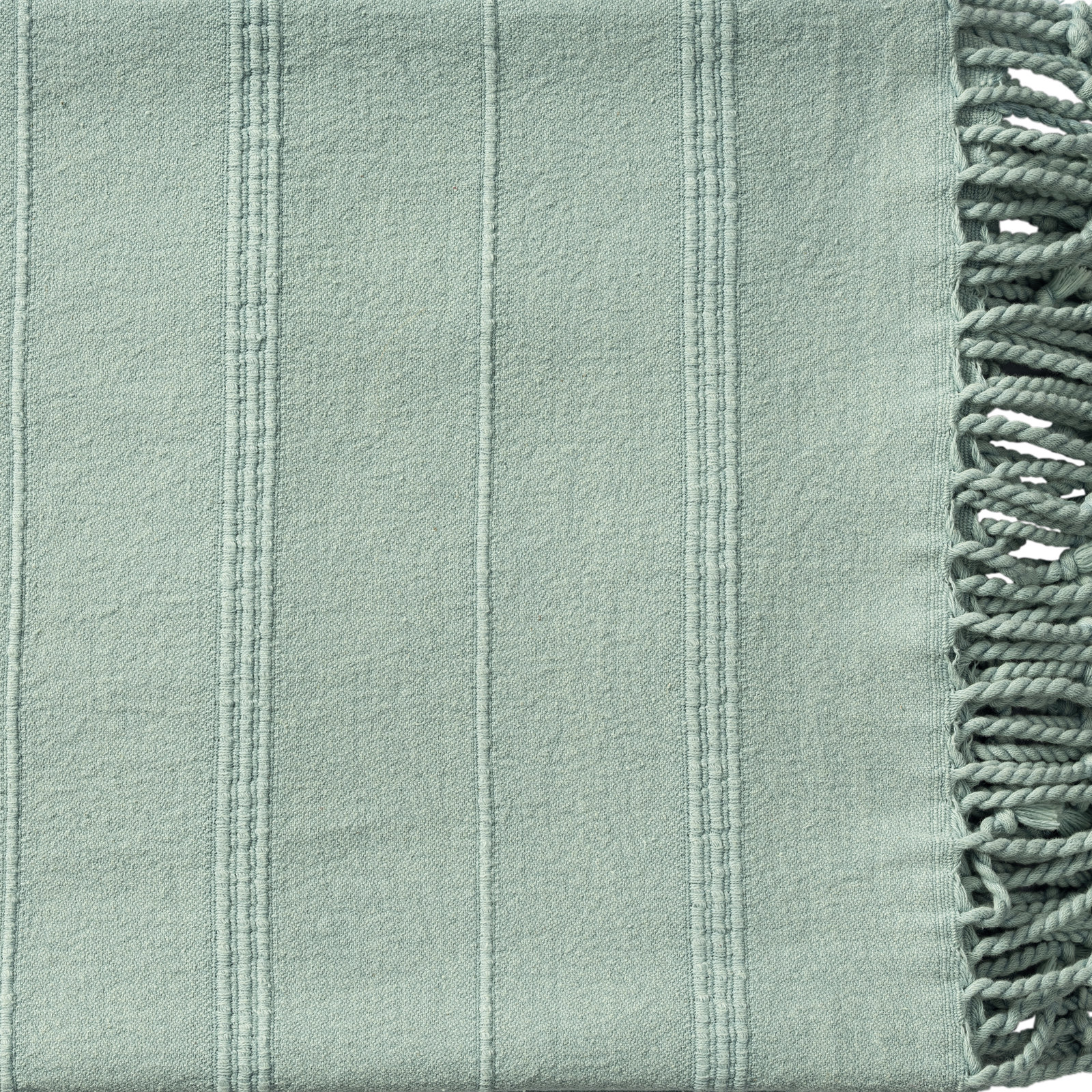 Dafina Cotton Throw Blanket,  Green