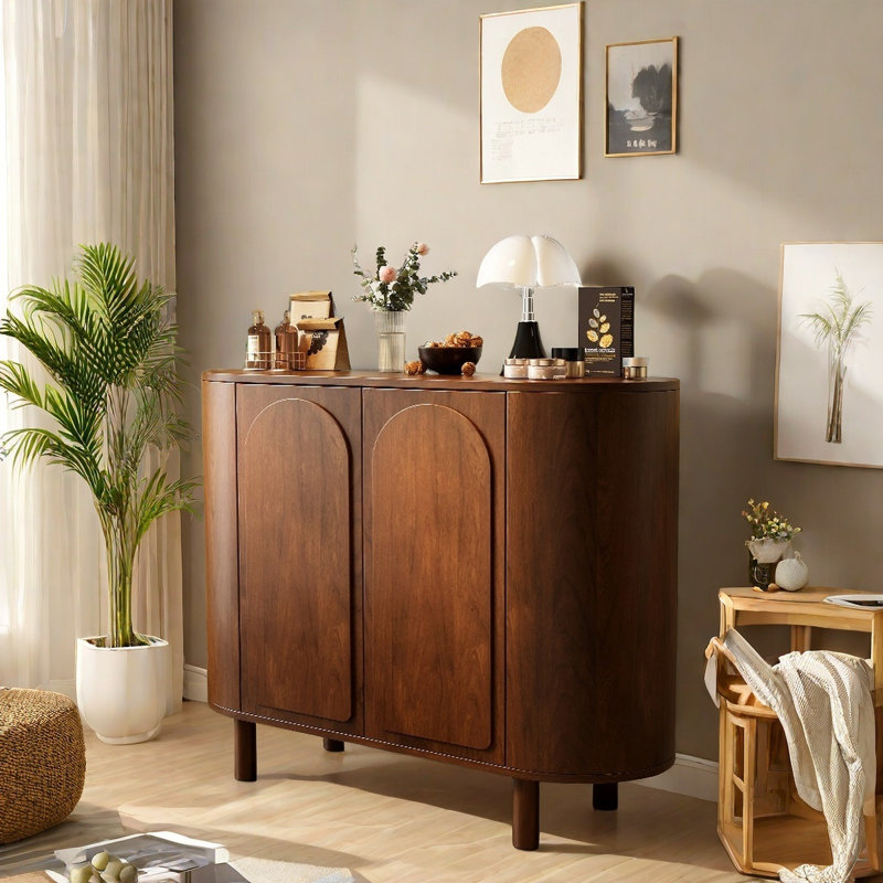 Buffets rétro en bois manufacturé polyvalent