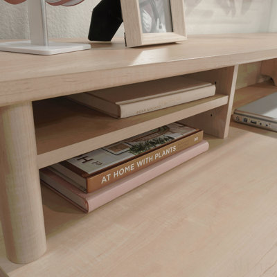 Hutch With Storage Cubbyholes, Maple Finish (No Table)