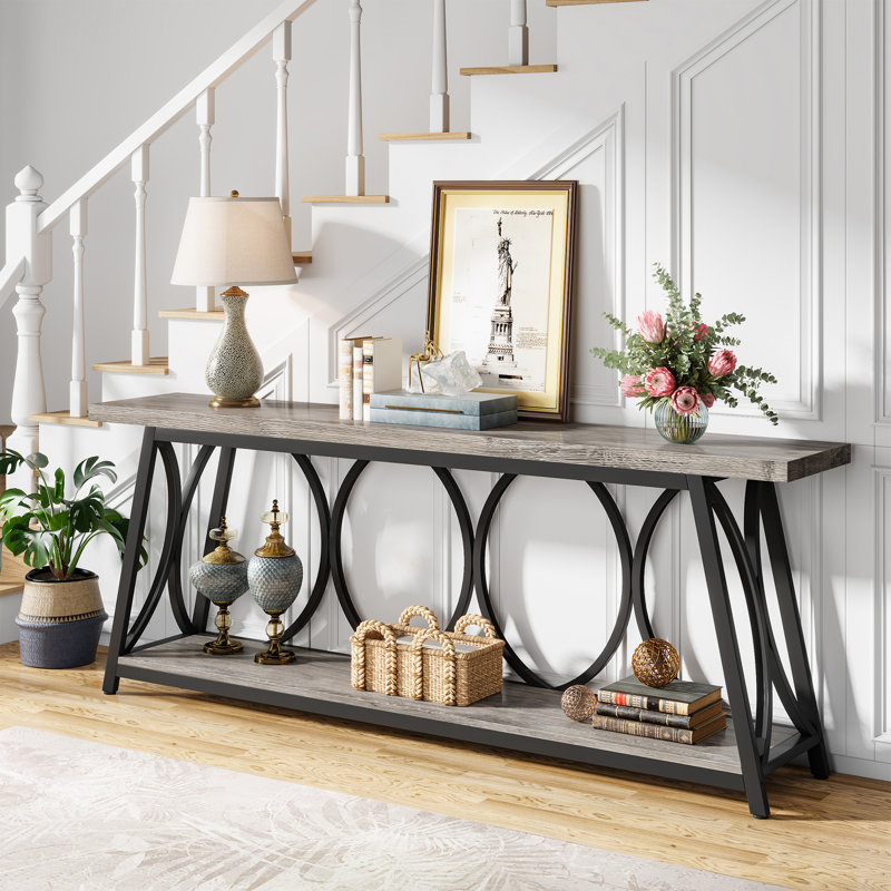 Console Pierz, Gris / Noir