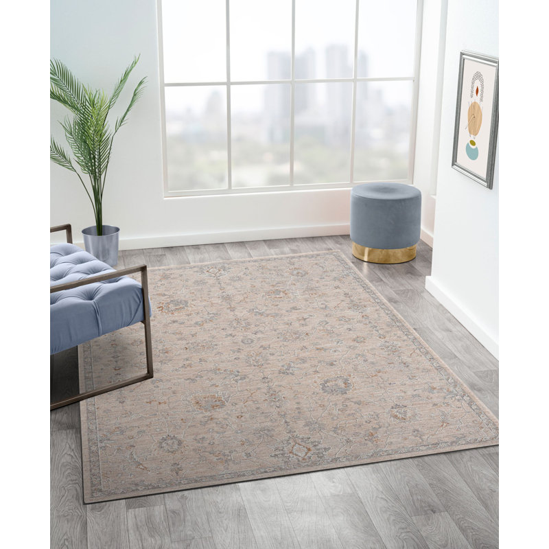 Tapis floral rétro Monos Estate, Rond 7 pi 10 po