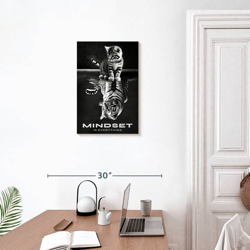 Mindset Is Everything I, 24" H x 16" W