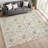 Machine Washable Indoor/Outdoor Chantille ACN2480 Floral Rug-1285951953-1285951963