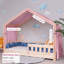Cotton Muslin Handmade Bed Canopy, 135 X 360Cm, Pink
