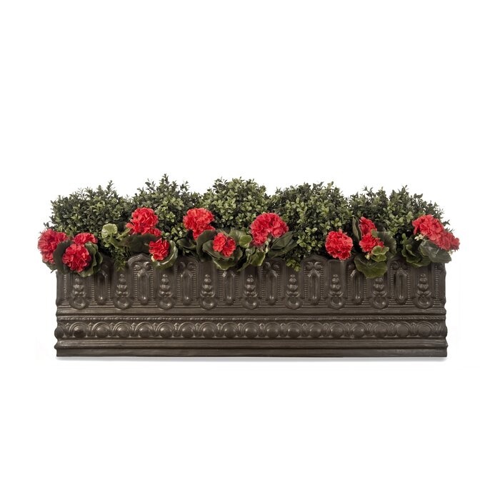 Dakota Fields Ball Fiberglass Window Box Planter | Wayfair.co.uk