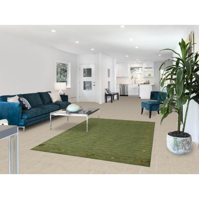 Tapis vert Gabbeh