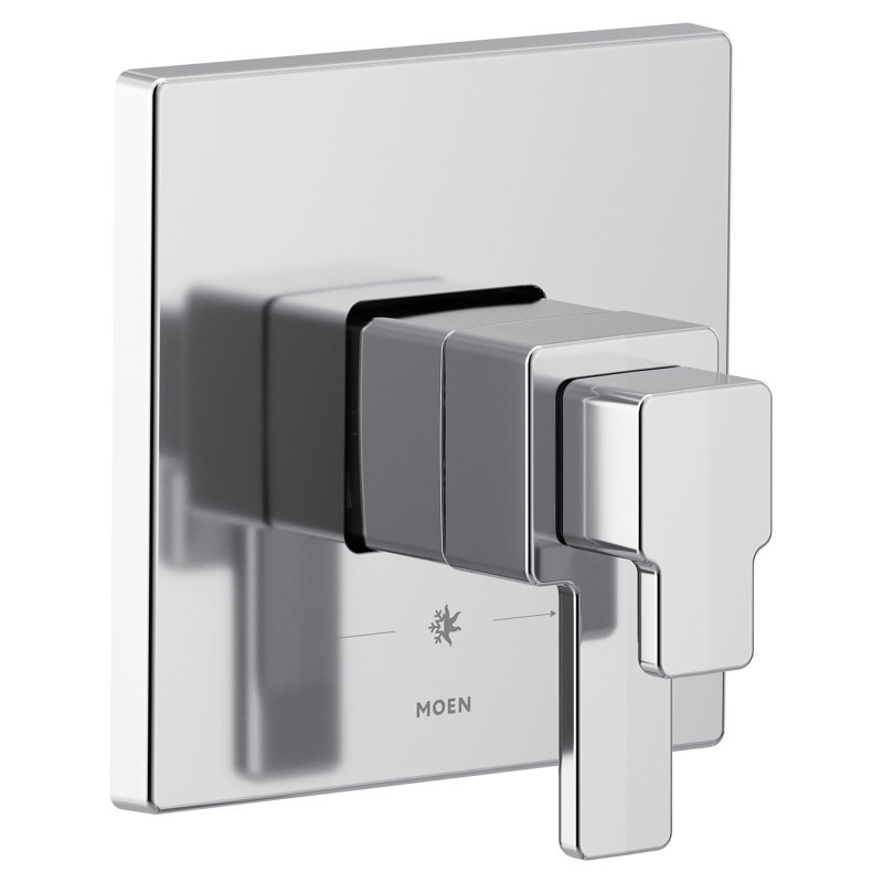 Garniture de baignoire et douche 90 degrés M-CORE 4 Series, valve requise, Chrome