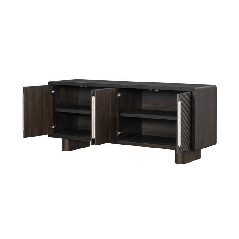 Creighton 74" Sideboard Medium Cinder Wood Finish