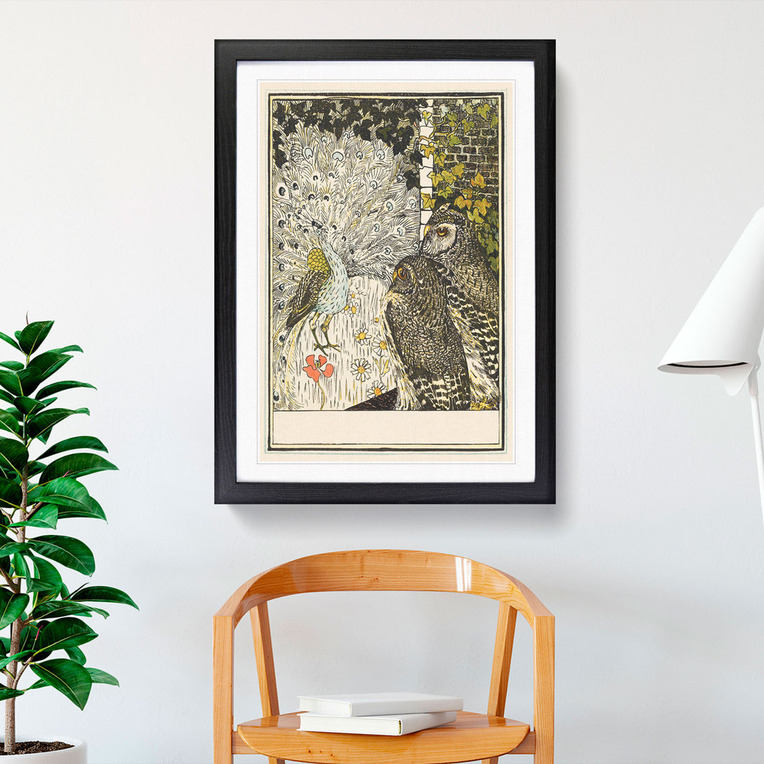 Showing off Peacock by Theo Van Hoytema - Picture Frame Painting