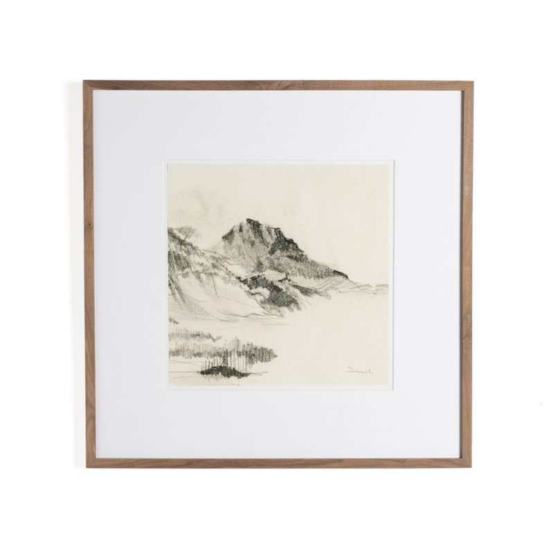 Land Sketch 2 Print by Dan Hobday, 32" H x 32" W x 1.5" D