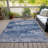Machine Washable Indoor/Outdoor Xhevrie Navy Rug-112027331