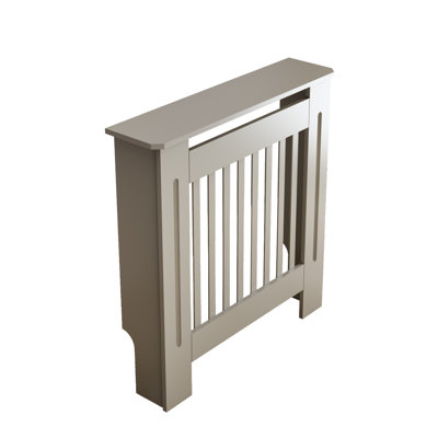 Radiator Cover Cabinet, 30.7"W × 7.5"D × 32.3"H, MDF with Water-Based Lacquer Finish, 1-Piece Set, Safety Guard for Baseboard & Electric Heating, Natural