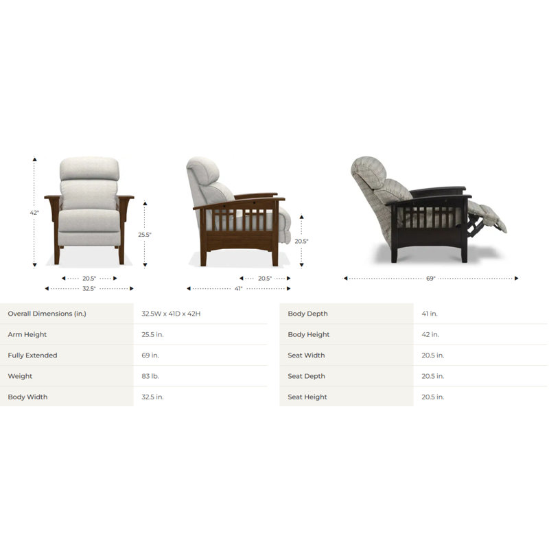 Fauteuil inclinable El Dorado, Cuir véritable tabac Cozy Match