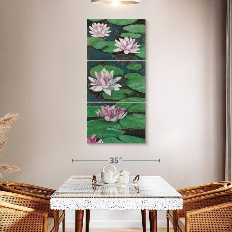 Tranquil Lilies II, 52" H x 24" W