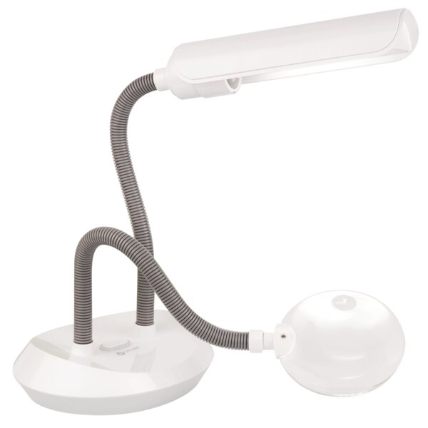 Johniel Adjustable Magnifier Led Table Clamp Lamp 10X Magnifying Glass Desk  Reading Lamp