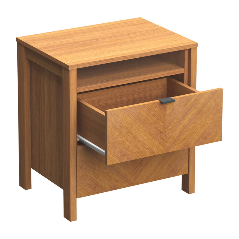 Allysyn 22.7“H 2 Drawer Nightstand