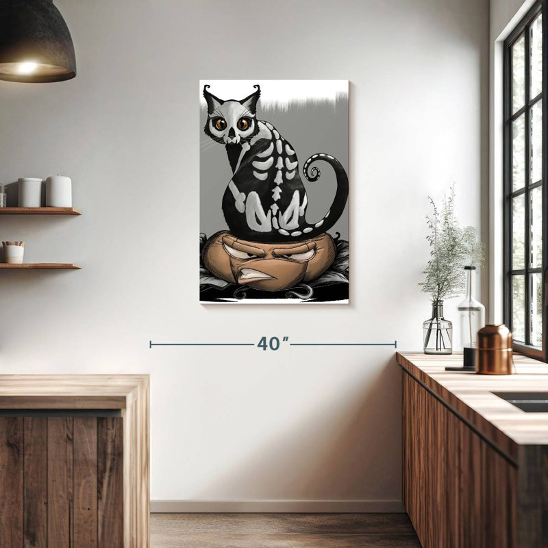 Brampt Cat Halloween, 36" H x 24" W