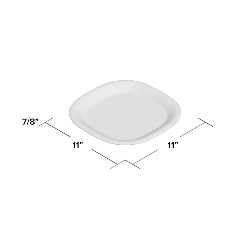 Assiette plate 11 po mélamine Willsboro, Rouge