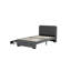 Base de lit plateforme avec 2 tiroirs de rangement et tête de lit avec port USB, tissu simple en lin, support à lattes de bois, aucun sommier requis