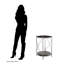 Cleghorn Glass Top End Table