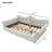 Queen Size Upholstered Daybed with LED Lighting & Nailhead Trim, Beige-936701275